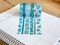 FOILED Teal & Silver Snowflakes Snowy Winter Washi Tape Set (#W005)